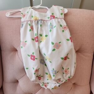 The Beaufort Bonnet Company 3t Smocked Bubble Romper Spring Summer Easter